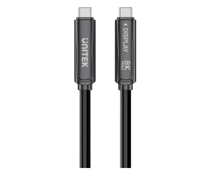 Kabel Unitek kabel optyczny USB-C (10Gbps, PD60W, 8K@30Hz) 12m